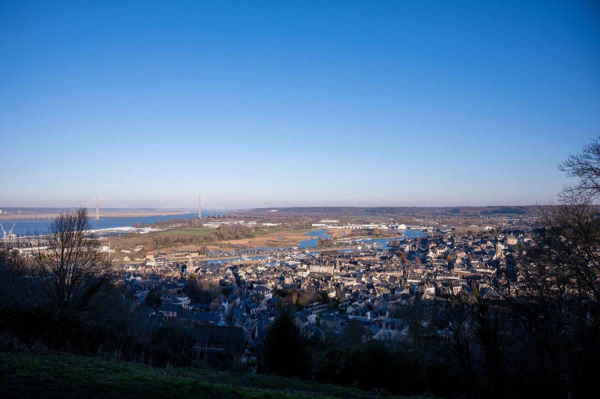 Vue sur Honfleur depuis le Mont Joli