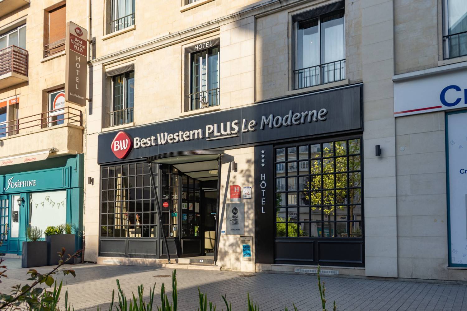 Façade de l'hôtel | Best Western Plus Le Moderne, hôtel dans le centre de Caen 